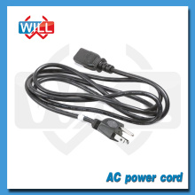 Cabo de alimentação 3 Prong Laptop USA 14AWG